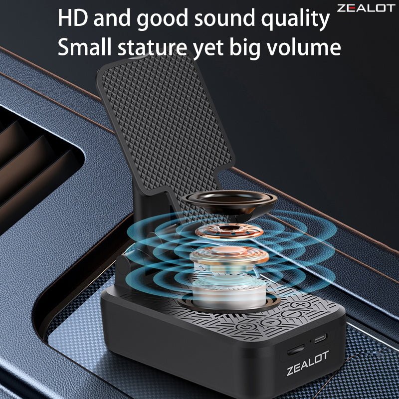 ZEALOT Z7 Portable Bluetooth Speaker Phone Holder