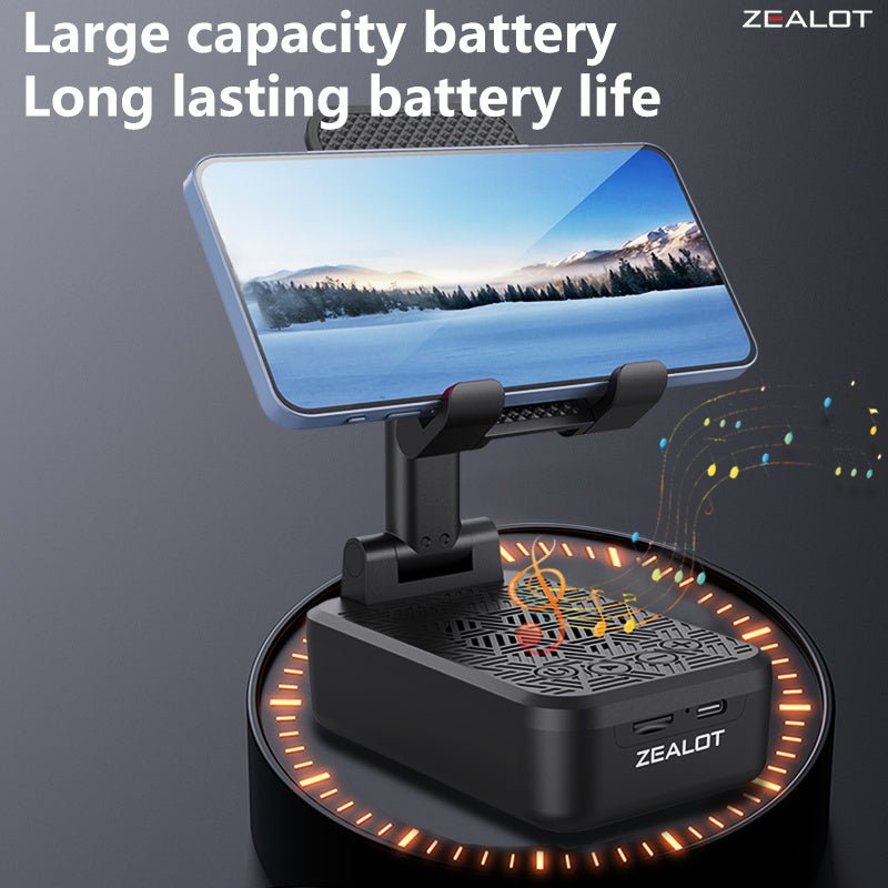 ZEALOT Z7 Portable Bluetooth Speaker Phone Holder